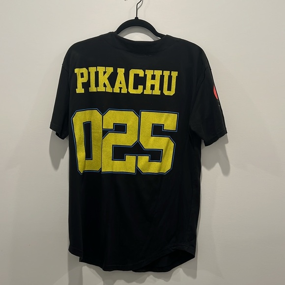 POKEMON PIKACHU BASEBALL JERSEY - Picture 2 of 4